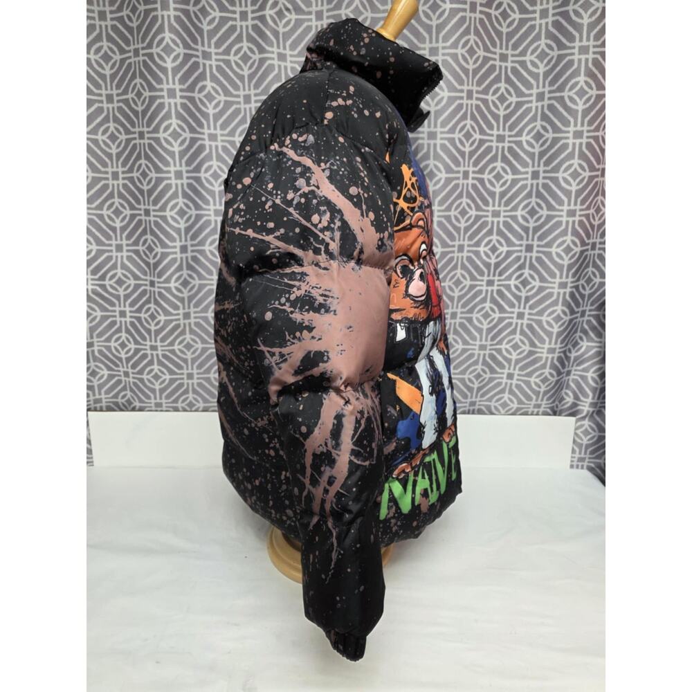 Once Again Rare Graffiti Puffer Jacket Mens Xl Not Naive - Picture 6 of 10